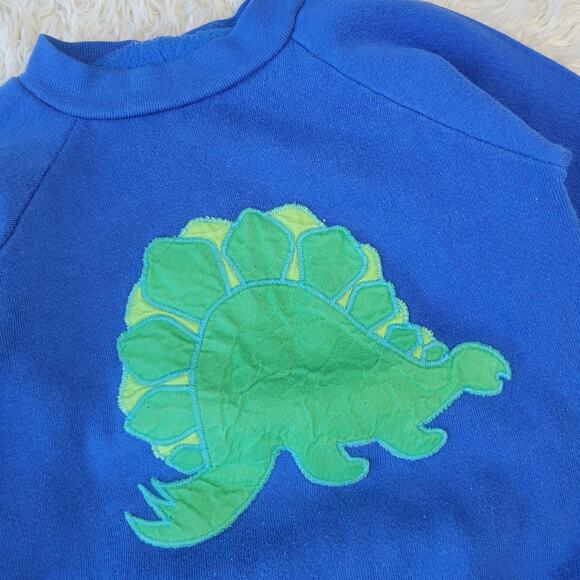 Vintage Dinasaur Sweatshirt Embriodered Youth Kids 2T 3T - Picture 2 of 3